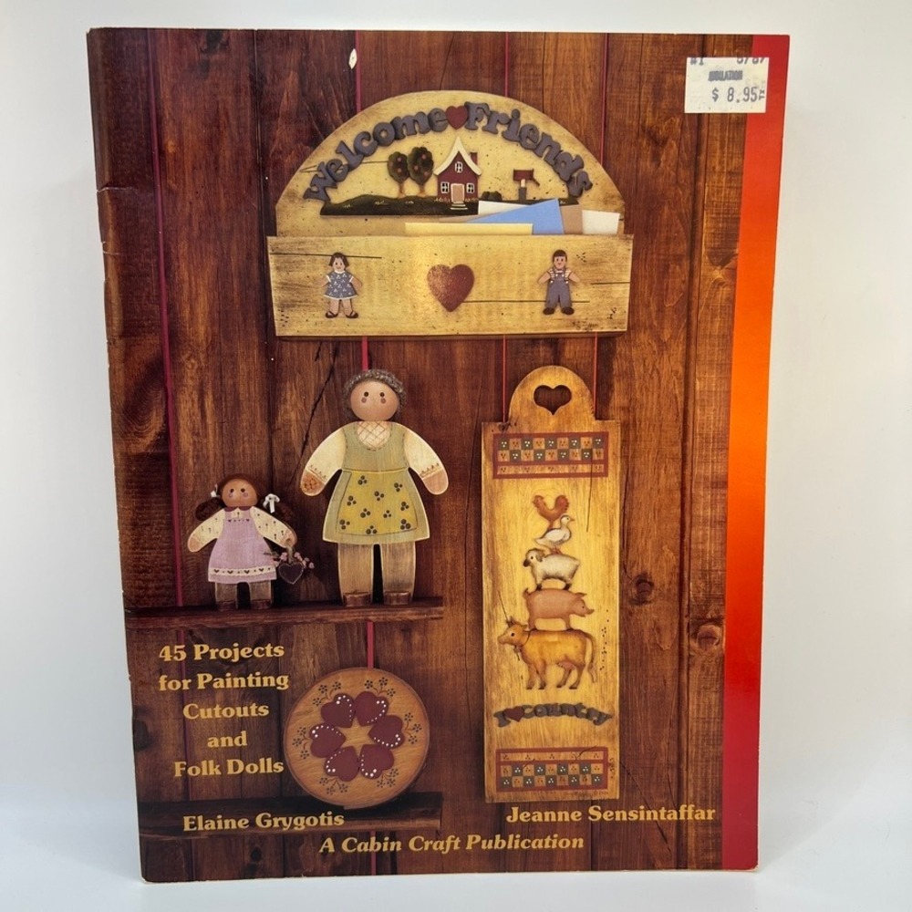 Welcome Friends Tole Painting Book Elaine Grygotis Jeanne Sensintaffer 1986